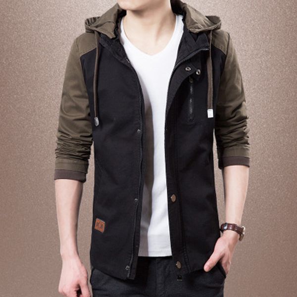 2019 new style men's coat spring and autumn fashion jacket autumn trench coat loose-fit hooded korean-style business men's wear, Black;brown
2019 new style men's coat spring and autumn fashion jacket autumn trench coat loose-fit hooded korean-style business men's wear, Black;brown