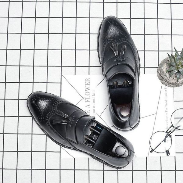 big size italian tassel business formal dress men leather loafer formal dress flats designer office oxford shoes for men, Black
big size italian tassel business formal dress men leather loafer formal dress flats designer office oxford shoes for men, Black