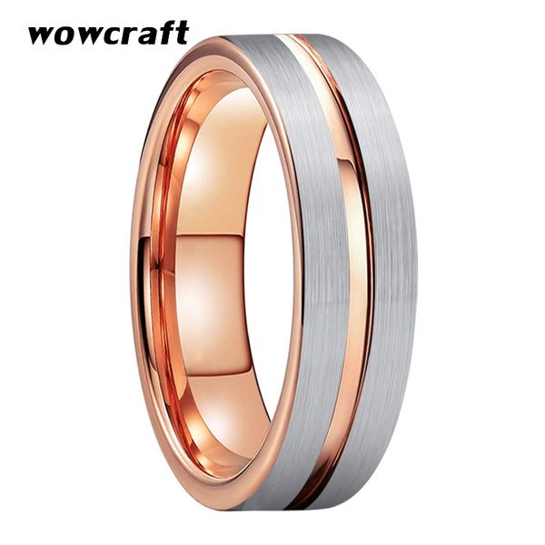 6mm rose gold tungsten wedding rings engagement band silver matte finish surface comfort fit with center grooved, Slivery;golden
6mm rose gold tungsten wedding rings engagement band silver matte finish surface comfort fit with center grooved, Slivery;golden