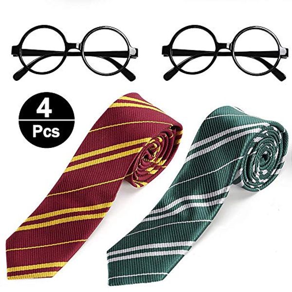 school boy fancy dress book week boys girls striped tie with novelty glasses frame for school girls boys fancy dress wizard book, Black;gray
school boy fancy dress book week boys girls striped tie with novelty glasses frame for school girls boys fancy dress wizard book, Black;gray