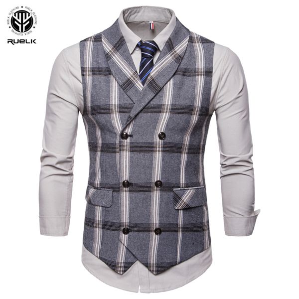 men's vests ruelk spring and autumn slim vest sleeveless business plaid jacket suit casual yest large size s-2xl, Black;white
men's vests ruelk spring and autumn slim vest sleeveless business plaid jacket suit casual yest large size s-2xl, Black;white