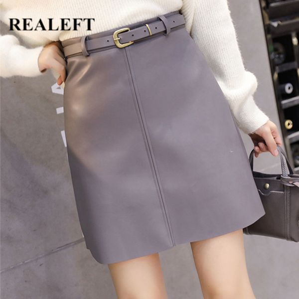realeft autumn winter ol elegant mini short a-line skirts high waist green pu leather sheath wrap skirts with belt 2019 new, Black;gray
realeft autumn winter ol elegant mini short a-line skirts high waist green pu leather sheath wrap skirts with belt 2019 new, Black;gray