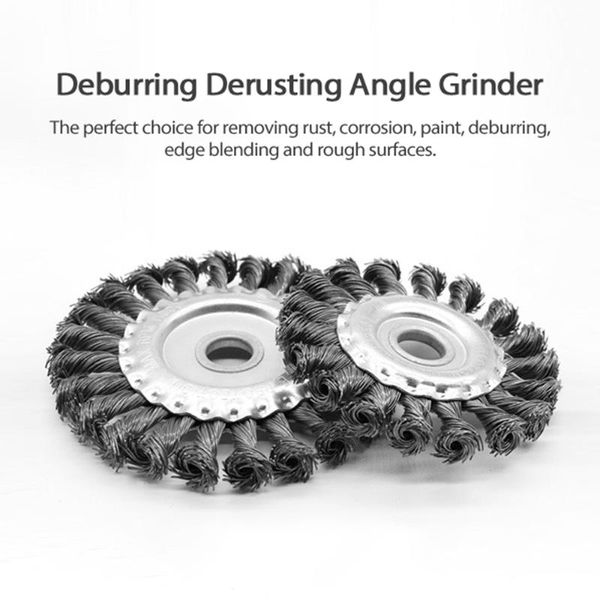 knotted bench steel wire brush deburring derusting angle grinder cleaner accessories rust removal wheel metal disc brush wheel
knotted bench steel wire brush deburring derusting angle grinder cleaner accessories rust removal wheel metal disc brush wheel