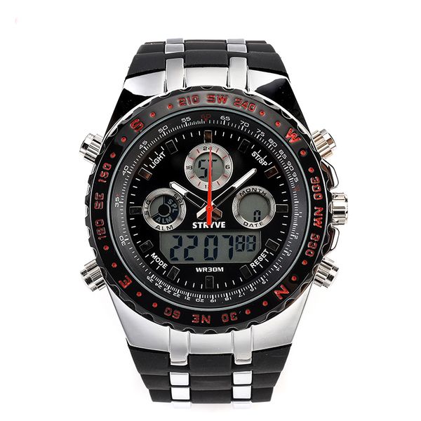 new design stryve brand digital sports watches men 30m deep water proof, Slivery;brown
new design stryve brand digital sports watches men 30m deep water proof, Slivery;brown