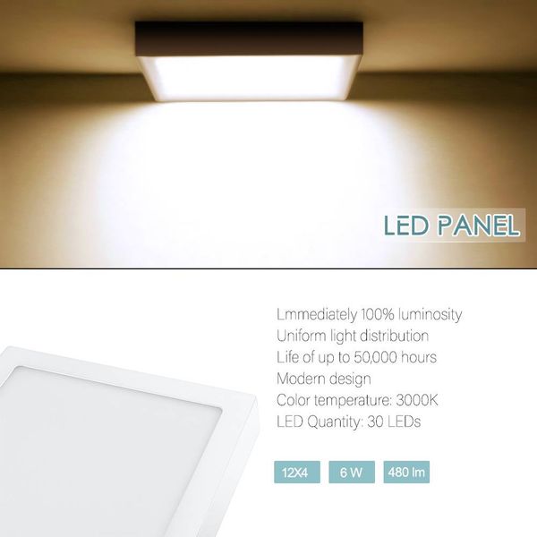 uk stock square led ceiling lights warm white 6w surface mounted panel lights fixture for kitchen living room home use
uk stock square led ceiling lights warm white 6w surface mounted panel lights fixture for kitchen living room home use