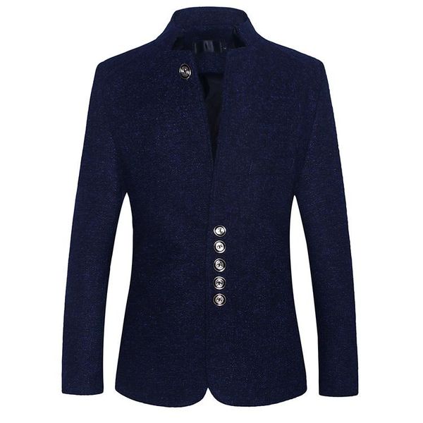 casual suit standing collar mens blazer jacket single-breasted blazers men suits slim fit blue black blazer, White;black
casual suit standing collar mens blazer jacket single-breasted blazers men suits slim fit blue black blazer, White;black