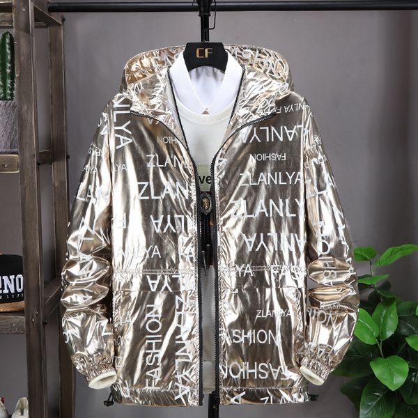 brand men's jacket hip-hop shiny jacket designer men's autumn spring jackets fashion streetwear slim hooded jacket 3 colors plus s, Black;brown
brand men's jacket hip-hop shiny jacket designer men's autumn spring jackets fashion streetwear slim hooded jacket 3 colors plus s, Black;brown