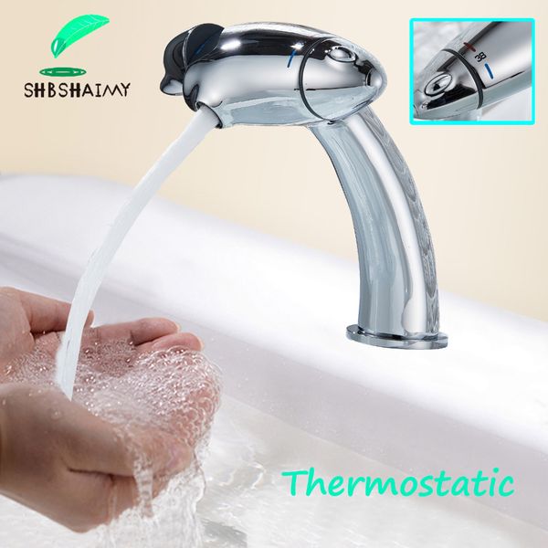 shbshaimy new thermostatic chrome basin faucet brass deck mounted faucet double handle single hole
shbshaimy new thermostatic chrome basin faucet brass deck mounted faucet double handle single hole