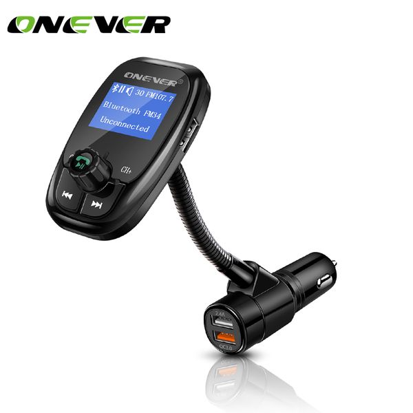 onever fm transmitter bluetooth car kit car mp3 player fm modulator qc 3.0 dual usb charger support tf card and u-disk aux
onever fm transmitter bluetooth car kit car mp3 player fm modulator qc 3.0 dual usb charger support tf card and u-disk aux