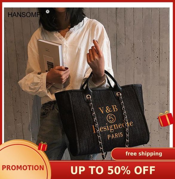 2020 new style denim handbag fashion bag chain shoulder bag fashion new style women's gym large capacity
2020 new style denim handbag fashion bag chain shoulder bag fashion new style women's gym large capacity