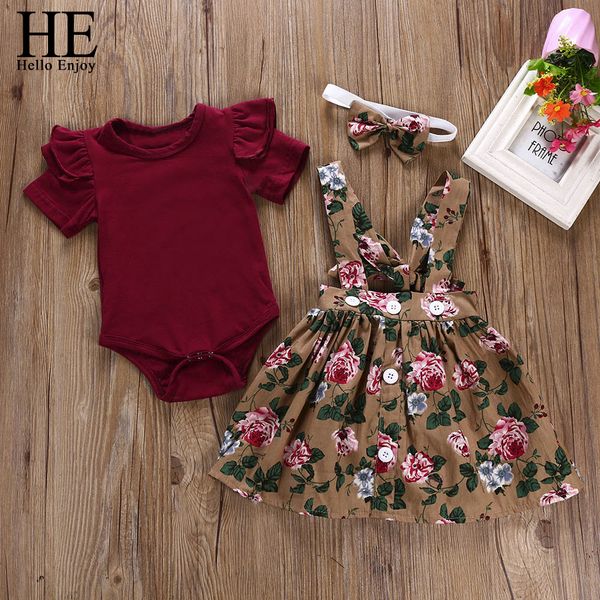 he hello enjoy kid casual clothing set 100% cotton 3pcs baby toddler girls floral overalls skirt+headband+romper clothes outfits, White
he hello enjoy kid casual clothing set 100% cotton 3pcs baby toddler girls floral overalls skirt+headband+romper clothes outfits, White