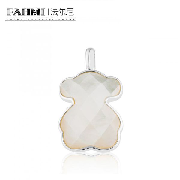 fahmi 100% 925 sterling silver exquisite faceted crystal milky white charm bear pendant original women simple 815114500, Black
fahmi 100% 925 sterling silver exquisite faceted crystal milky white charm bear pendant original women simple 815114500, Black