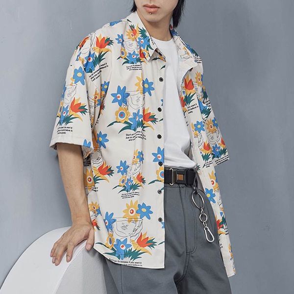 men's casual shirts men printed fashion short sleeve lapel blusas breathable loose summer holiday beach camisa hombre chemise incerun s, White;black
men's casual shirts men printed fashion short sleeve lapel blusas breathable loose summer holiday beach camisa hombre chemise incerun s, White;black