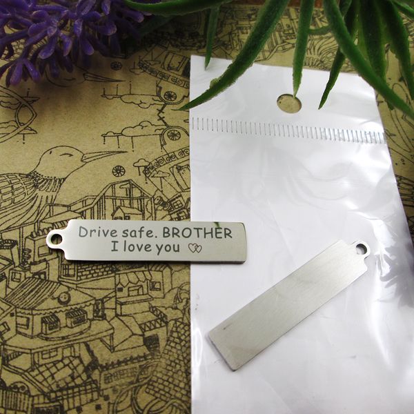 40pcs--"drive safe brother i love you"stainless steel charms more style for choosing diy charms pendants for necklace, Bronze;silver
40pcs--"drive safe brother i love you"stainless steel charms more style for choosing diy charms pendants for necklace, Bronze;silver