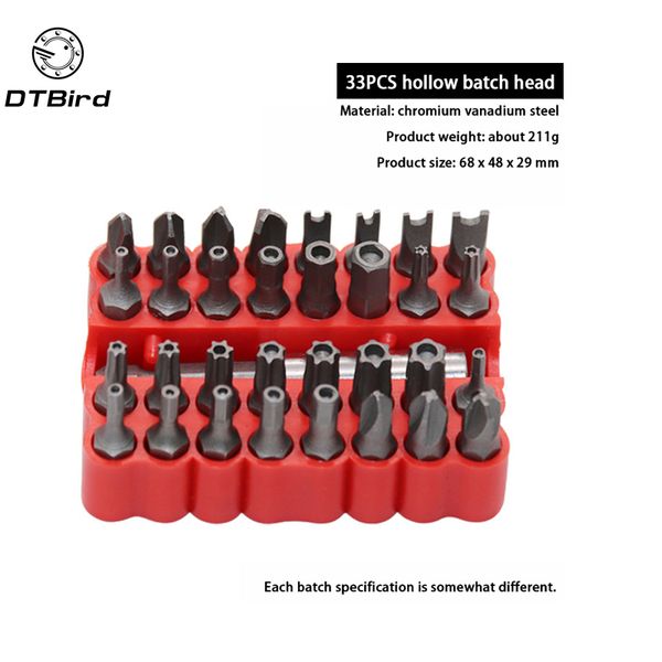 33 hollow batches combined to twist safety screws inside hexagonal special batches charging drill special-shaped screwdriver
33 hollow batches combined to twist safety screws inside hexagonal special batches charging drill special-shaped screwdriver