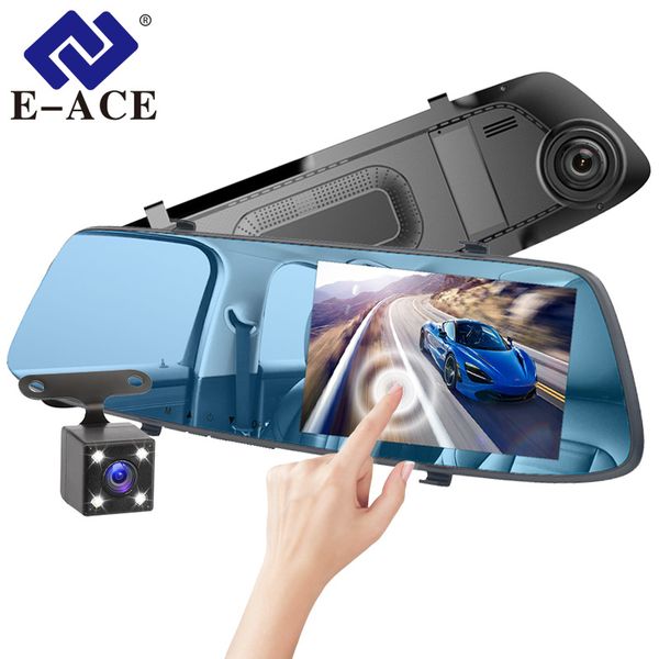 e-ace car dvr camera 5.0 inch touch mirror fhd 1080p car video recorder auto registrator dashcam dual lens with rear view camera
e-ace car dvr camera 5.0 inch touch mirror fhd 1080p car video recorder auto registrator dashcam dual lens with rear view camera