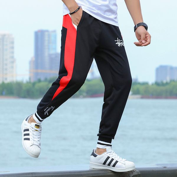 stussys classic tide brand mens designer sports pants stitching beam pants street hip hop pants fashion sports trousers, Black
stussys classic tide brand mens designer sports pants stitching beam pants street hip hop pants fashion sports trousers, Black