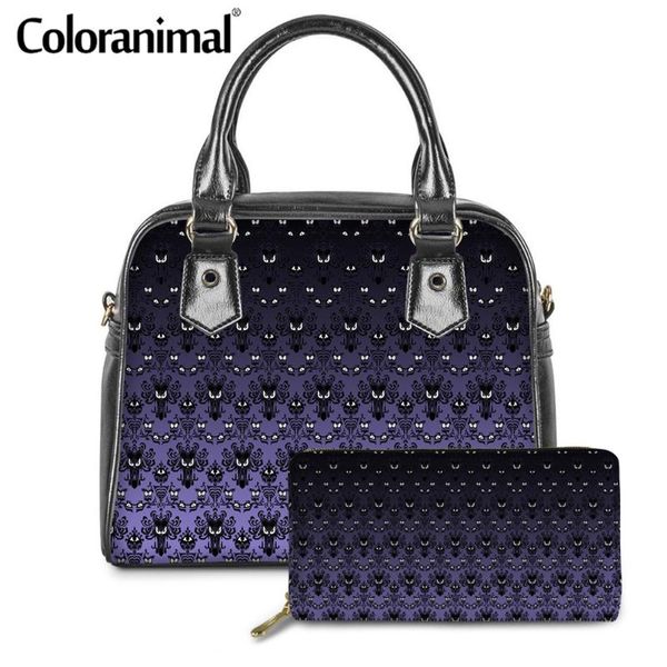 coloranimal мода женский 2pcs / комплект pu leath плеча tote сумки кошелек с привидениями особняк printed дамы crossbody сумка
coloranimal мода женский 2pcs / комплект pu leath плеча tote сумки кошелек с привидениями особняк printed дамы crossbody сумка