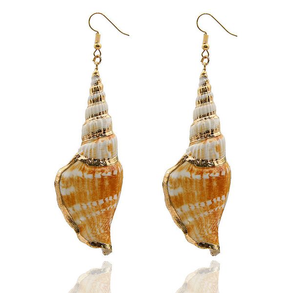 new exaggerated shell earrings big thorn and spiral european and american fashion women's personality simple earrings 12 pieces, Golden
new exaggerated shell earrings big thorn and spiral european and american fashion women's personality simple earrings 12 pieces, Golden