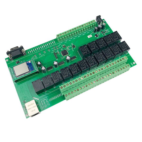 industrial level quality wifi smart home remote control automation module controller pcb 16 switch output 8 sensor input domotica app/pc
industrial level quality wifi smart home remote control automation module controller pcb 16 switch output 8 sensor input domotica app/pc