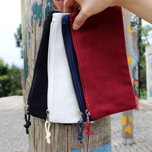 6 colors blank canvas storage bags zipper pencil cases pen pouches mobile phone makeup clutch bag organizer
6 colors blank canvas storage bags zipper pencil cases pen pouches mobile phone makeup clutch bag organizer