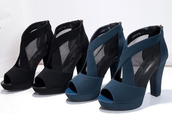2019 summer new mesh breathable high-heeled women's sandals, european and american style wild with fish mouth female sandals, suede bac, Black
2019 summer new mesh breathable high-heeled women's sandals, european and american style wild with fish mouth female sandals, suede bac, Black