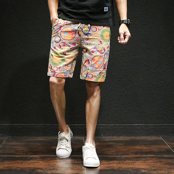 fashion printed men's beach shorts cotton linen casual shorts loose knee length comfortable summer bermuda 4xl 5xl, White;black
fashion printed men's beach shorts cotton linen casual shorts loose knee length comfortable summer bermuda 4xl 5xl, White;black