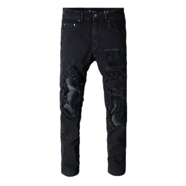 2019 new fashion slim demin pants high street black irregular hole trousers mens patch elastic designer jeans light drawstring size 29-42, Blue
2019 new fashion slim demin pants high street black irregular hole trousers mens patch elastic designer jeans light drawstring size 29-42, Blue