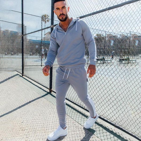 mens hooded casual slim tracksuits spring designer long sleeve panelled mens tracksuits new style mens clothing, Gray
mens hooded casual slim tracksuits spring designer long sleeve panelled mens tracksuits new style mens clothing, Gray