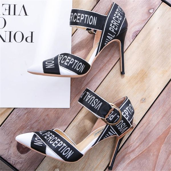 luxury designer shoes mixed colors women pumps pointed toe ladies shoes fashion letter ribbon thin high heels zapatos de mujer, Black
luxury designer shoes mixed colors women pumps pointed toe ladies shoes fashion letter ribbon thin high heels zapatos de mujer, Black