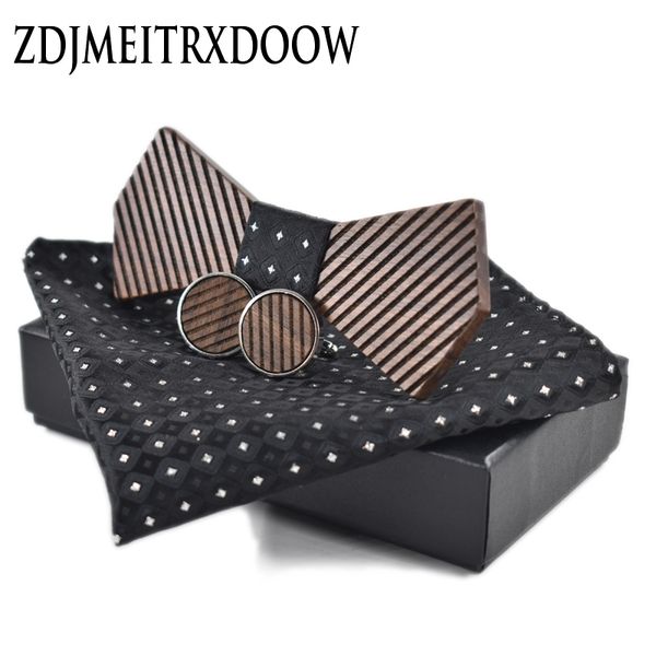 new arrival fashion handmade wood bow ties bowtie butterfly gravata strip ties for men cufflinks handkerchief set, Black;blue
new arrival fashion handmade wood bow ties bowtie butterfly gravata strip ties for men cufflinks handkerchief set, Black;blue