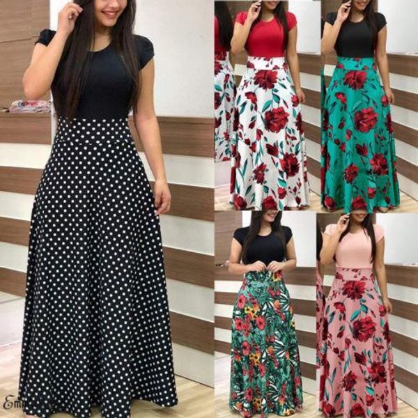 women summer boho long maxi evening party skirt beach skirt floral, Black
women summer boho long maxi evening party skirt beach skirt floral, Black