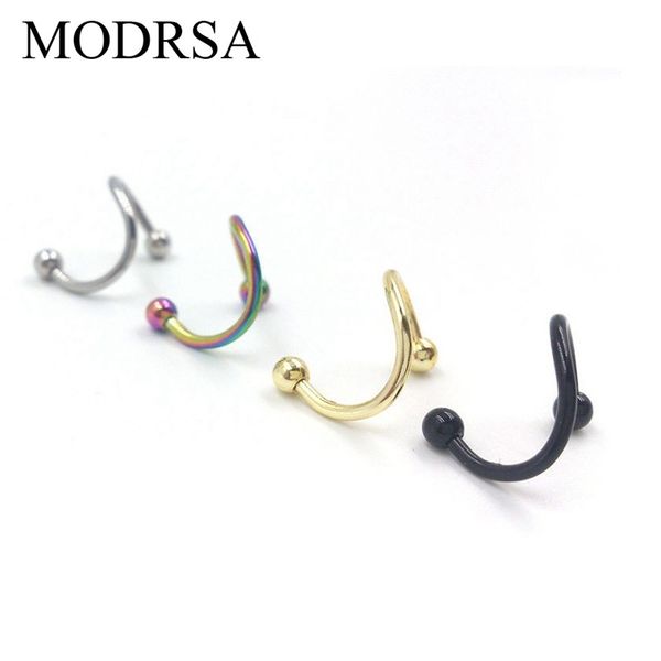 modrsa 2pcs s shape nose labret ring stainless steel bar spiral twister tragus ear piercing helix body jewelry piercing oreja, Slivery;golden
modrsa 2pcs s shape nose labret ring stainless steel bar spiral twister tragus ear piercing helix body jewelry piercing oreja, Slivery;golden