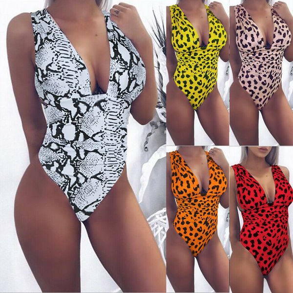 

women leopard padded push-up one-piece swimsuit lady girls polka dots bra bikini set swimsuits swimwear beachwear bathing suit, White;black