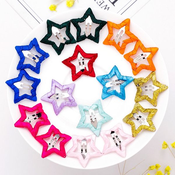 2018 new arrivals 1pair hair clip star hair accessories cloth ribblon kids headwear candy color handmade hairpins for girls, Slivery;white
2018 new arrivals 1pair hair clip star hair accessories cloth ribblon kids headwear candy color handmade hairpins for girls, Slivery;white