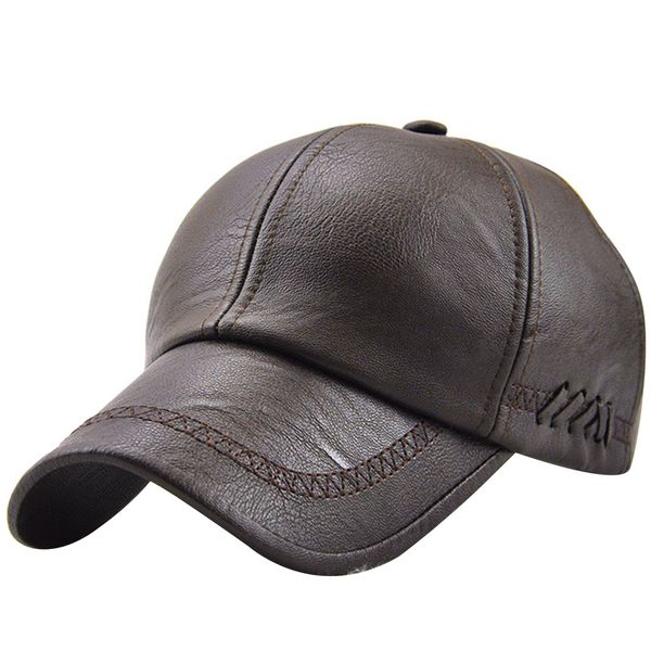 men sports soft warm autumn winter adjustable travel baseball cap outdoor vintage solid driving pu leather sun hat, Black;white
men sports soft warm autumn winter adjustable travel baseball cap outdoor vintage solid driving pu leather sun hat, Black;white