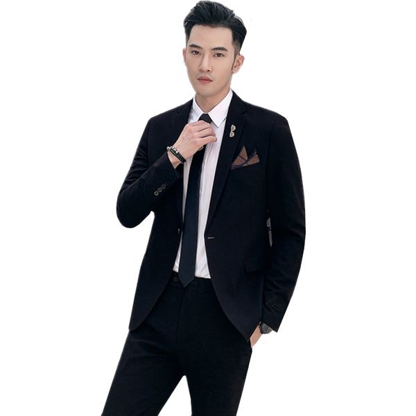 pure color formal suit two-piece sets black gray slim fit men wedding suits size s m xl-xxxl men's business suit jacket and pant, White;black
pure color formal suit two-piece sets black gray slim fit men wedding suits size s m xl-xxxl men's business suit jacket and pant, White;black