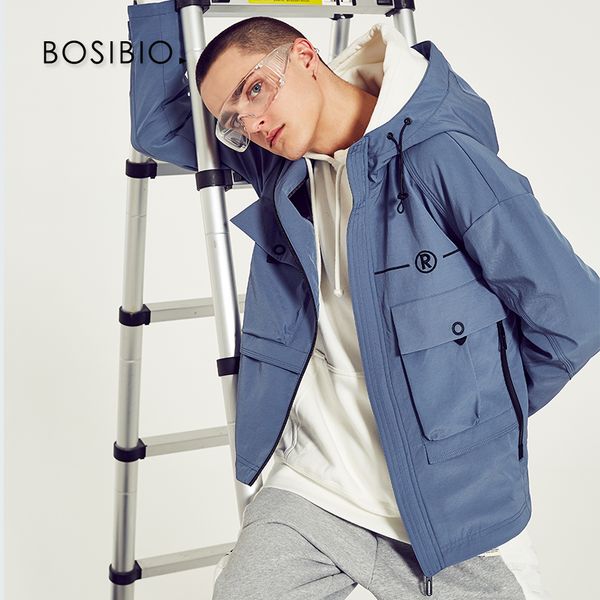 bosibio fashion style hooded mens jackets zip spring autumn blue multi pocket windbreaker cargo outerwear 2926, Black;brown
bosibio fashion style hooded mens jackets zip spring autumn blue multi pocket windbreaker cargo outerwear 2926, Black;brown