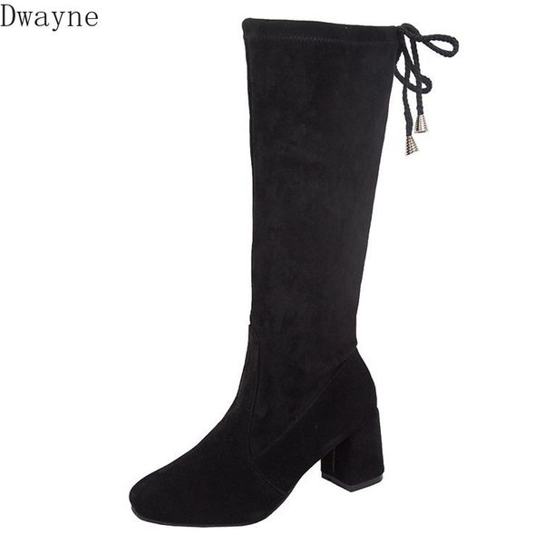 2019 autumn new high boots women fashion simple solid color suede comfortable thick heel casual high heel boots, Black
2019 autumn new high boots women fashion simple solid color suede comfortable thick heel casual high heel boots, Black
