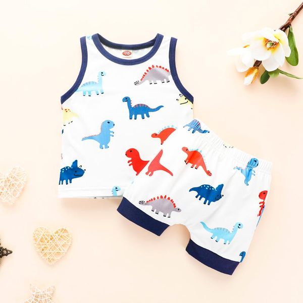 infant baby boys girls clothes 2 piece set clothing cool sleeveless animal print + shorts clothing boys tracksuit children, White
infant baby boys girls clothes 2 piece set clothing cool sleeveless animal print + shorts clothing boys tracksuit children, White