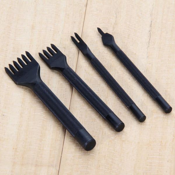 1 prong/2 prong/4 prong/ 6 prong 4mm leather craft tool punches lacing stitching working chisel diy handmade crafts accessory, Black
1 prong/2 prong/4 prong/ 6 prong 4mm leather craft tool punches lacing stitching working chisel diy handmade crafts accessory, Black