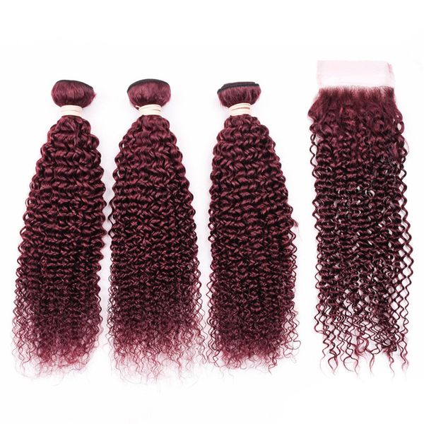 virgin indian human hair burgundy red kinky curly bundles 3pcs with closure #99j wine red hair weaves with 4x4 lace closure piece, Black;brown
virgin indian human hair burgundy red kinky curly bundles 3pcs with closure #99j wine red hair weaves with 4x4 lace closure piece, Black;brown