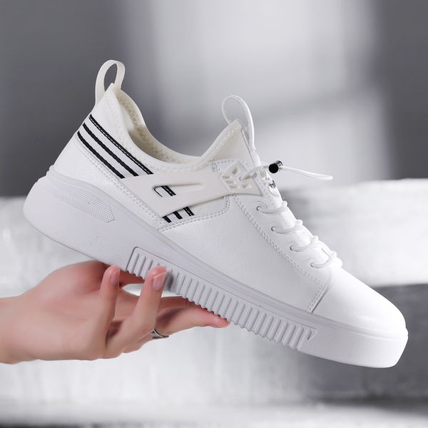 2019 new men sneakers leather casual shoes men footwear man shoes comfortable soft walking footwear, Black
2019 new men sneakers leather casual shoes men footwear man shoes comfortable soft walking footwear, Black