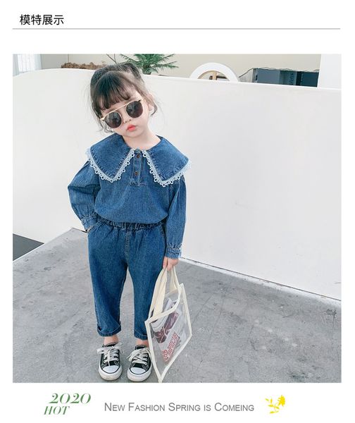 baby girl spring fall clothing set denim shirts+jeans pants,girls kids fashion 2pcs clothes sets children outfits 2-8t, White
baby girl spring fall clothing set denim shirts+jeans pants,girls kids fashion 2pcs clothes sets children outfits 2-8t, White