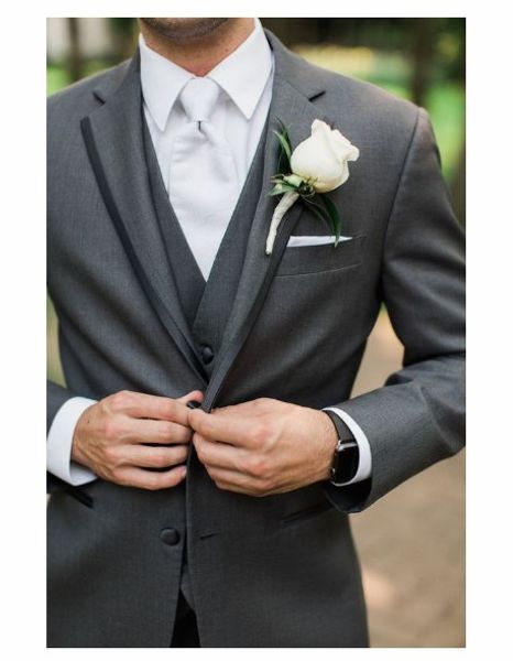 dark grey men's wedding suits custom slim fit classic black groom tuxedo formal evening party dresses male blazer pants 2pcs, White;black
dark grey men's wedding suits custom slim fit classic black groom tuxedo formal evening party dresses male blazer pants 2pcs, White;black