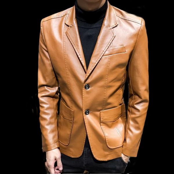 мужская slim fit блейзер мягкий теплый свет мыть кожа блейзер кожаная куртка уличная мужская костюм пальто одежда повседневная, White;black
мужская slim fit блейзер мягкий теплый свет мыть кожа блейзер кожаная куртка уличная мужская костюм пальто одежда повседневная, White;black