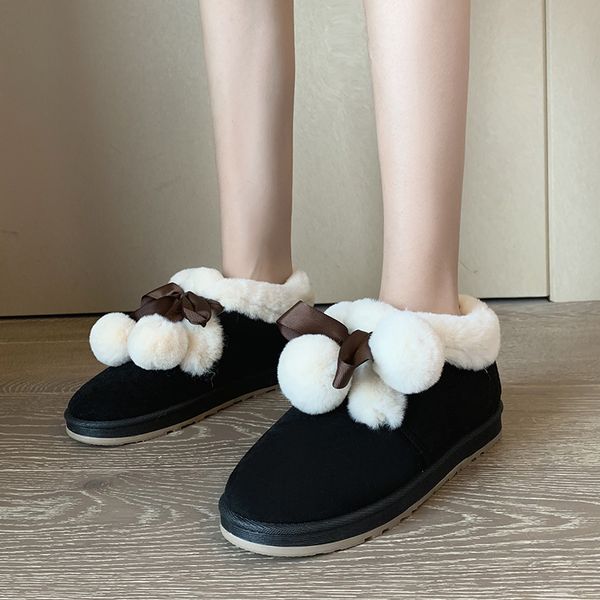 2020 snow boots thicken cotton boots zapatos de mujer botas new winter flat warm plush cute warm snow women u11-23, Black
2020 snow boots thicken cotton boots zapatos de mujer botas new winter flat warm plush cute warm snow women u11-23, Black