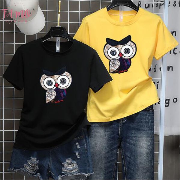 v neck lovely owl print woman t shirt spring summer new style short sleeve o neck women casual slim tee shirt, White
v neck lovely owl print woman t shirt spring summer new style short sleeve o neck women casual slim tee shirt, White