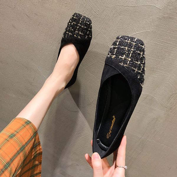 gold sequined cloth flat shoes woman new designer suede patchwork ballet flats plaid glitter espadrilles women big size 44 mules, Black
gold sequined cloth flat shoes woman new designer suede patchwork ballet flats plaid glitter espadrilles women big size 44 mules, Black