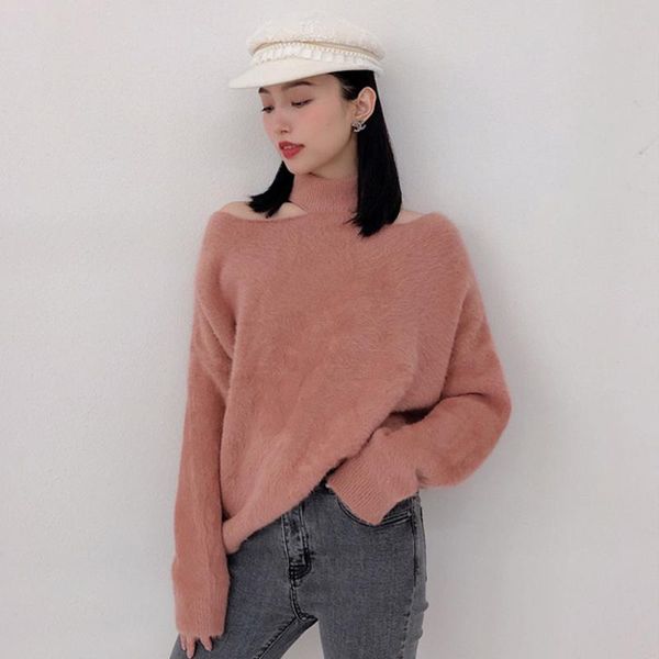 women's sweaters halter collar cashmere sweater 100% natural 2021 just arrived mink tbsr774, White;black
women's sweaters halter collar cashmere sweater 100% natural 2021 just arrived mink tbsr774, White;black